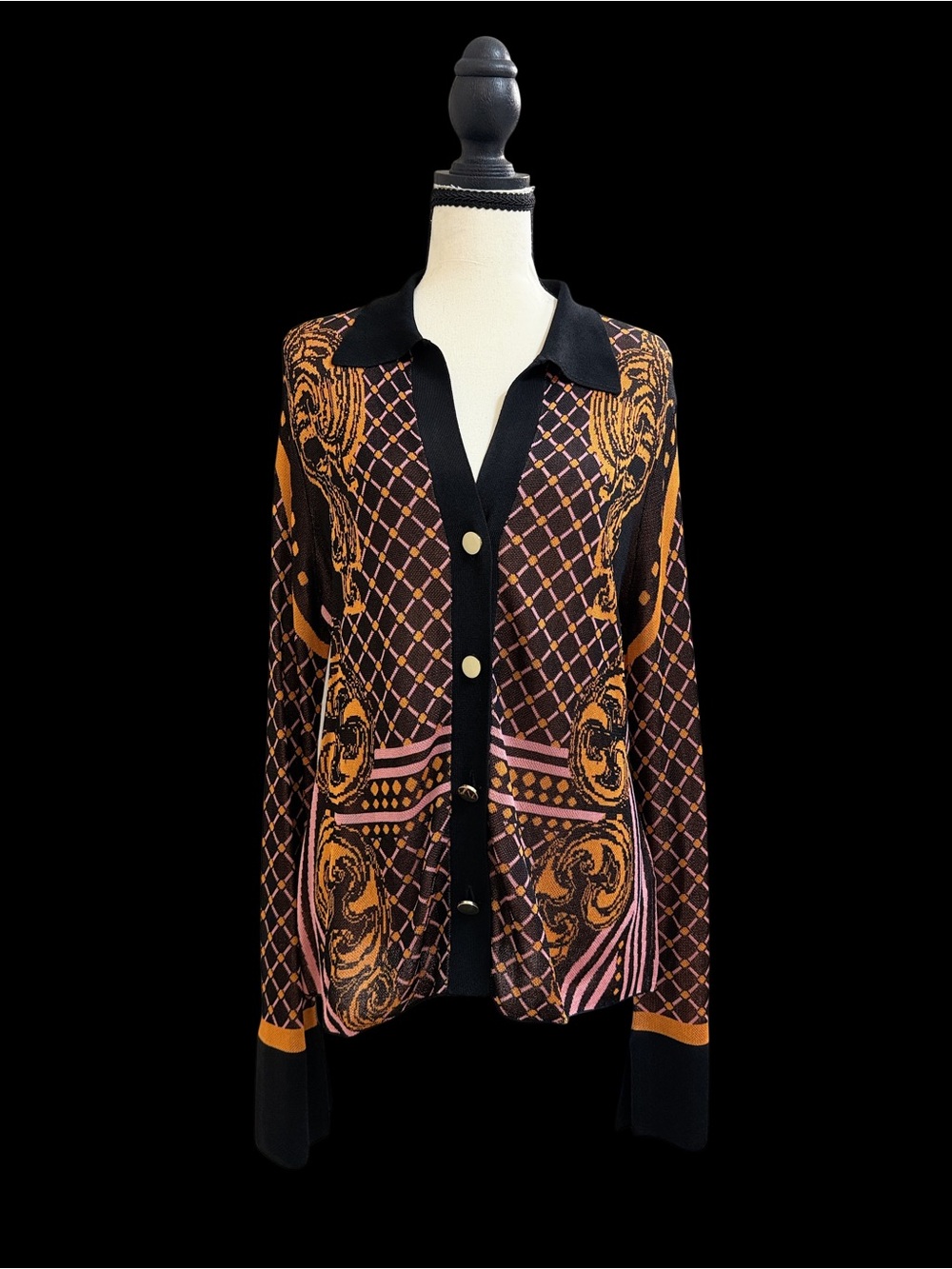 Karen Millen Slinky Baroque Jacquard Cardigan or Shirt
